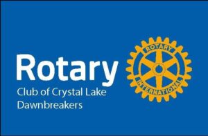 Logo for the Rotary Club of Crystal Lake Dawnbreakers.