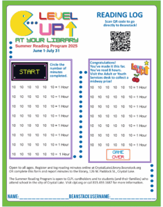 Summer Reading Program log