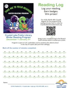 Winter Reading Program Log