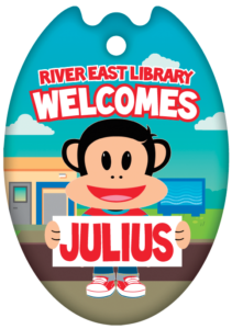 River East Library brag tag for the Library Lovers Expedition