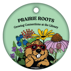 Woodstock Library brag tag for the Library Lovers Expedition